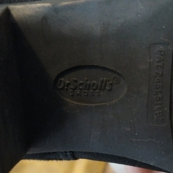 Dr. Scholl's Black Suede Heels - Picture 2 of 6